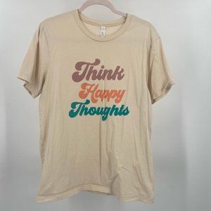 Think happy thoughts extra large graphic t shirt